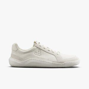 Vivobarefoot Womens Gobi II Premium Leather Sneaker in Limestone